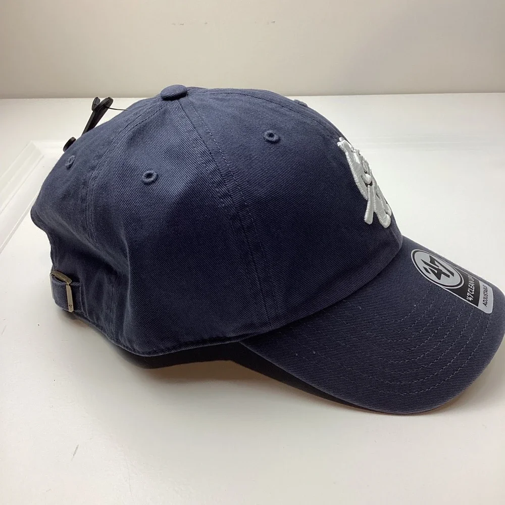 47 Brand Chicago Cubs Cooperstown Walking Bear Clean Up Hat Navy Blue Adjustable
